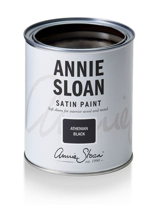 Annie Sloan Athenian Black Satin Paint 750ml